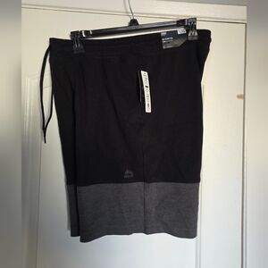 Vintage Men's RBX Black Gray Color block Athletic Shorts Large